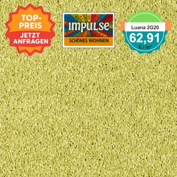 Vorwerk Luana Teppichboden hellgrün – quadratische Draufsicht