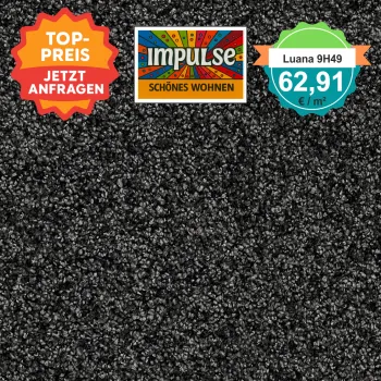 Vorwerk Luana Teppichboden anthrazit – quadratische Draufsicht