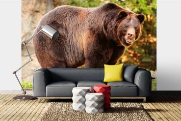 „Tiermotiv-Fototapete MS-5-0432 als Blickfang im Wohnzimmer – lebendige Farben und räumliche Tiefe“