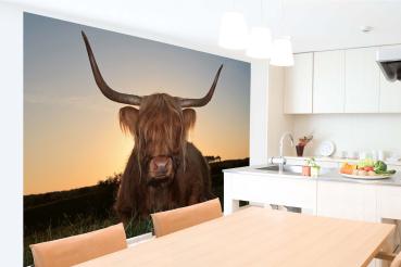 „Tiermotiv-Fototapete MS-5-0462 als Blickfang im Wohnzimmer – lebendige Farben und räumliche Tiefe“