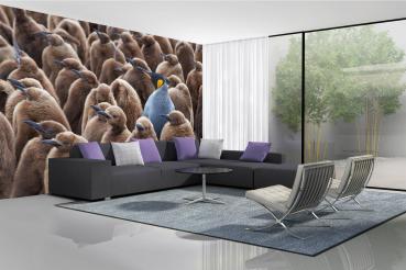 „Tiermotiv-Fototapete MS-5-0479 als Blickfang im Wohnzimmer – lebendige Farben und räumliche Tiefe“