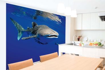 „Tiermotiv-Fototapete MS-5-0528 als Blickfang im Wohnzimmer – lebendige Farben und räumliche Tiefe“