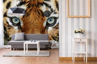 „Tiermotiv-Fototapete MS-5-0539 als Blickfang im Wohnzimmer – lebendige Farben und räumliche Tiefe“