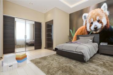 „Tiermotiv-Fototapete MS-5-0625 als Blickfang im Wohnzimmer – lebendige Farben und räumliche Tiefe“