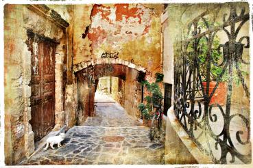 Vlies-Fototapete MS-5-0735 mit geometrischem Architektur-Motiv - Format 375 