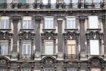 Vlies-Fototapete MS-5-0811 mit geometrischem Architektur-Motiv - Format 375 