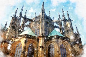 Vlies-Fototapete MS-5-1146 mit geometrischem Architektur-Motiv - Format 375 