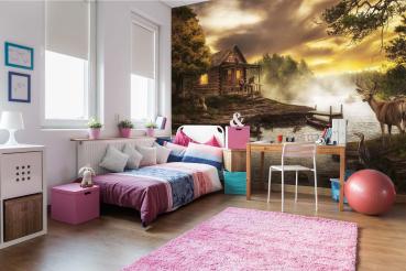 Vlies-Fototapete MS-5-1267 – Fantasie-Motiv im Raum – Wandgestaltung mit Tiefenwirkung