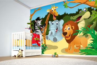 Kinder-Fototapete MS-5-1407 im Raum – kreative Wandgestaltung mit lebendigem XXL-Motiv für Kinderzimmer