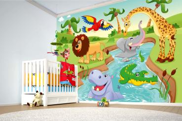 Kinder-Fototapete MS-5-1412 im Raum – kreative Wandgestaltung mit lebendigem XXL-Motiv für Kinderzimmer
