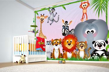 Kinder-Fototapete MS-5-1426 im Raum – kreative Wandgestaltung mit lebendigem XXL-Motiv für Kinderzimmer