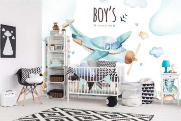 Kinder-Fototapete MS-5-1436 im Raum – kreative Wandgestaltung mit lebendigem XXL-Motiv für Kinderzimmer
