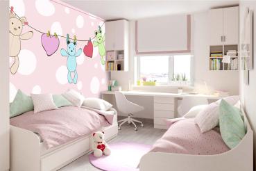 Kinder-Fototapete MS-5-1469 im Raum – kreative Wandgestaltung mit lebendigem XXL-Motiv für Kinderzimmer