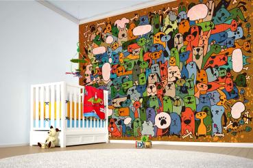 Kinder-Fototapete MS-5-1475 im Raum – kreative Wandgestaltung mit lebendigem XXL-Motiv für Kinderzimmer