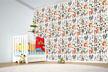 Kinder-Fototapete MS-5-1476 im Raum – kreative Wandgestaltung mit lebendigem XXL-Motiv für Kinderzimmer