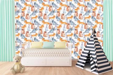 Kinder-Fototapete MS-5-1480 im Raum – kreative Wandgestaltung mit lebendigem XXL-Motiv für Kinderzimmer