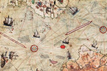„Fototapete MS-5-1520 mit Weltkarten-Motiv – Draufsicht auf farbenreiche Kartengrafik in XXL“
