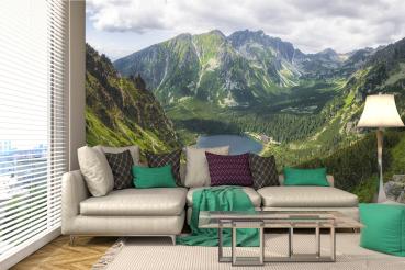 Berge-Fototapete MS-5-1815 in modernem Wohnraum – imposante Landschaft, räumliche Tiefe, stilvolle Wandgestaltung mit Naturakzen