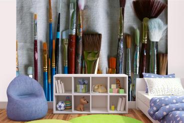 „Raumansicht mit Vlies-Fototapete MS-5-2131 – modernes, vielseitiges Motiv als Wandgestaltung in Wohn- oder Arbeitsbereich“