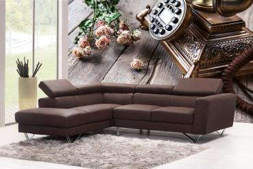 MS-5-2158 als Wandtapete in modernem Interieur; Retro-Design mit räumlicher Tiefe und Vintage-Charme