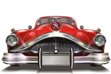 Vlies-Fototapete MS-5-2198 in Draufsicht; Retro-Motiv mit geometrischem Design und nostalgischer Farbwirkung