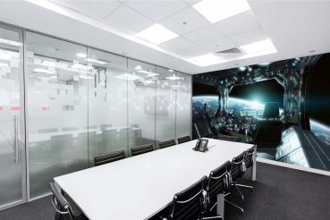 Vlies-Fototapete MS-5-2255 – Himmelsmotiv im Wohnraum – stilvolle Wandgestaltung mit räumlicher Tiefe
