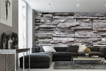 Wohnraum mit Vlies-Fototapete MS-5-2390 – rustikale Holzoptik als stilvolle Wandgestaltung
