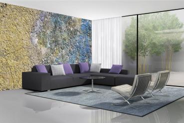 Wohnraum mit Vlies-Fototapete MS-5-2422 – rustikale Holzoptik als stilvolle Wandgestaltung