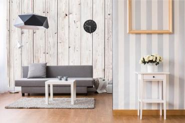 Wohnraum mit Vlies-Fototapete MS-5-2573 – rustikale Holzoptik als stilvolle Wandgestaltung