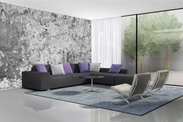Wohnraum mit Vlies-Fototapete MS-5-2643 – rustikale Holzoptik als stilvolle Wandgestaltung