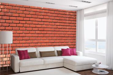 Wohnraum mit Vlies-Fototapete MS-5-2666 – rustikale Holzoptik als stilvolle Wandgestaltung