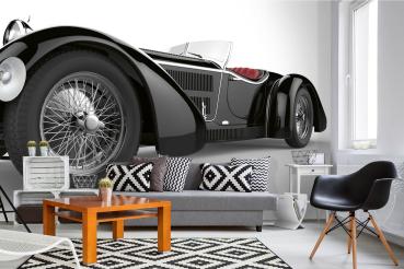 MS-5-2727 als Wandtapete in modernem Interieur; Retro-Design mit räumlicher Tiefe und Vintage-Charme