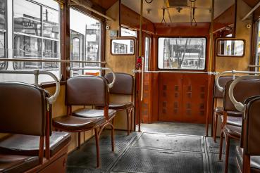 Vlies-Fototapete MS-5-2885 in Draufsicht; Retro-Motiv mit geometrischem Design und nostalgischer Farbwirkung