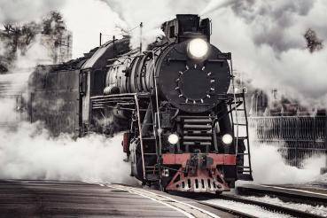 Vlies-Fototapete MS-5-2902 in Draufsicht; Retro-Motiv mit geometrischem Design und nostalgischer Farbwirkung