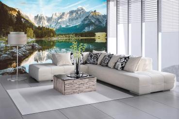 Berge-Fototapete MS-5-3074 in modernem Wohnraum – imposante Landschaft, räumliche Tiefe, stilvolle Wandgestaltung mit Naturakzen