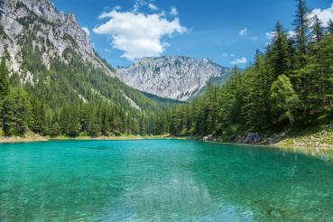 Vlies-Fototapete MS-5-3078 mit alpinem Bergmotiv – Format 375 × 250 cm, brillante Farben, klare Linien, Naturpanorama in XX