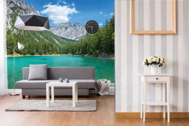 Berge-Fototapete MS-5-3078 in modernem Wohnraum – imposante Landschaft, räumliche Tiefe, stilvolle Wandgestaltung mit Naturakzen