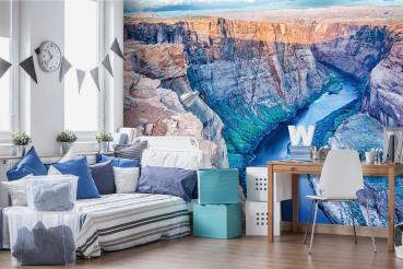 Berge-Fototapete MS-5-3108 in modernem Wohnraum – imposante Landschaft, räumliche Tiefe, stilvolle Wandgestaltung mit Naturakzen