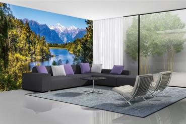 Berge-Fototapete MS-5-3109 in modernem Wohnraum – imposante Landschaft, räumliche Tiefe, stilvolle Wandgestaltung mit Naturakzen
