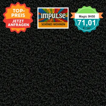 Top view of a square carpet pattern in coal grey