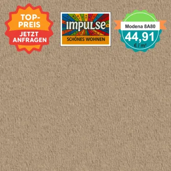 Vorwerk Teppichboden Modena 8A80 braun – hochwertiger Velours in klassischem Braun, Meterware in 4 oder 5 m Breite