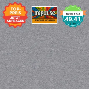 Vorwerk Nutria 5Y72 hellgrau Teppichboden – quadratische Draufsicht, Velours, 49,41 €/m²