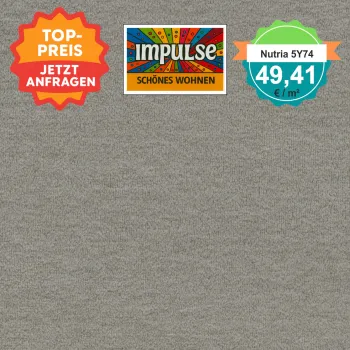 Vorwerk Nutria 5Y74 greige Teppichboden – quadratische Draufsicht, Velours, 49,41 €/m²