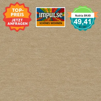 Vorwerk Nutria 8K49 venezia Teppichboden – quadratische Draufsicht, Velours, 49,41 €/m²