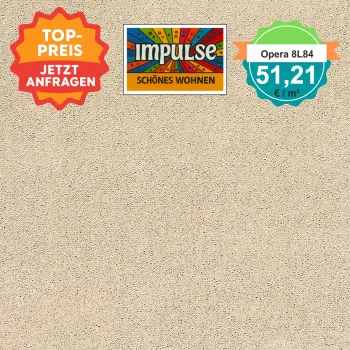 Opera 8L84 hellbeige – Draufsicht quadratisch Vorwerk Teppichboden Opera hellbeige