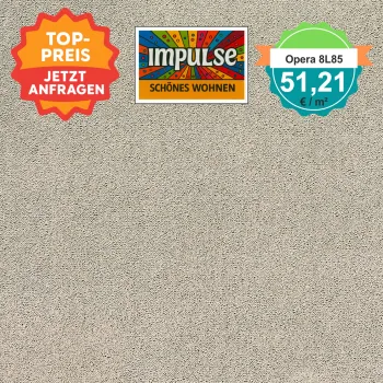 Opera 8L85 beige – Draufsicht quadratisch Vorwerk Teppichboden Opera beige