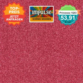 Vorwerk Teppichboden PRINCESSA 1Q53 rot – edler Polyamid-Velours für Wohnbereiche