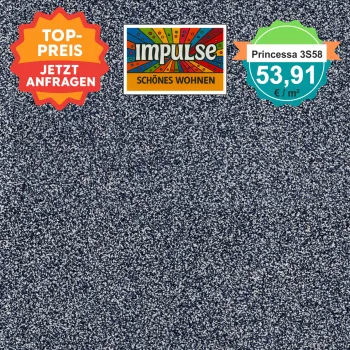 Vorwerk Teppichboden PRINCESSA 3S58 ozean – stilvoller Teppichboden in kräftigem Blauton