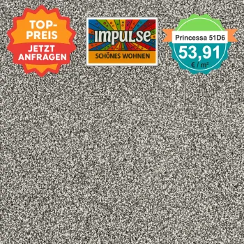 Vorwerk Teppichboden PRINCESSA 51D6 greige – edler Veloursboden für Wohn- und Arbeitsbereiche