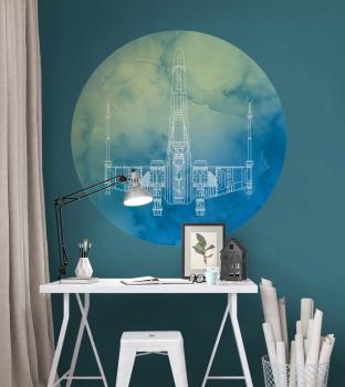 Fototapete - Sticker selbstklebend auf Vlies DD1-028 - Ø 125 cm - versandkostenfrei